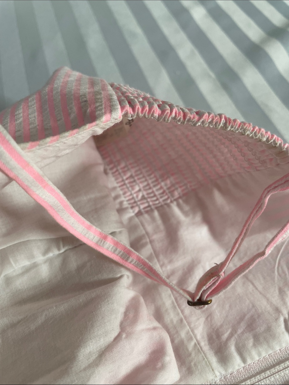 Lilly Pulitzer Pink & White Striped Spaghetti Strap Sundress with Bow - Picture 10 of 12